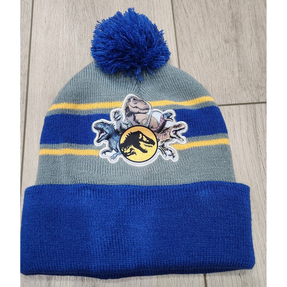 Jurassic World Dominion‎ Universal Adult Dinosaur Cuffed Beanie Hat OSFM